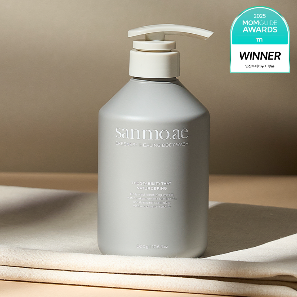 산모애 그리너리 힐링 임산부 바디워시 500g, 저자극, 천연성분 제품 이미지