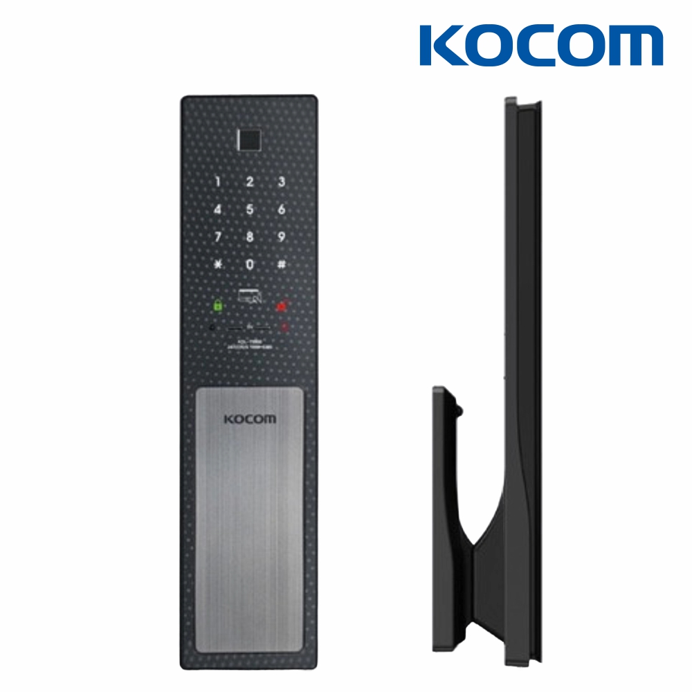 코콤 푸시풀 무타공 지문인식 디지털도어락 KDL-T9900V 홀로그램 3WAY 현관 도어락 - 상품 이미지
