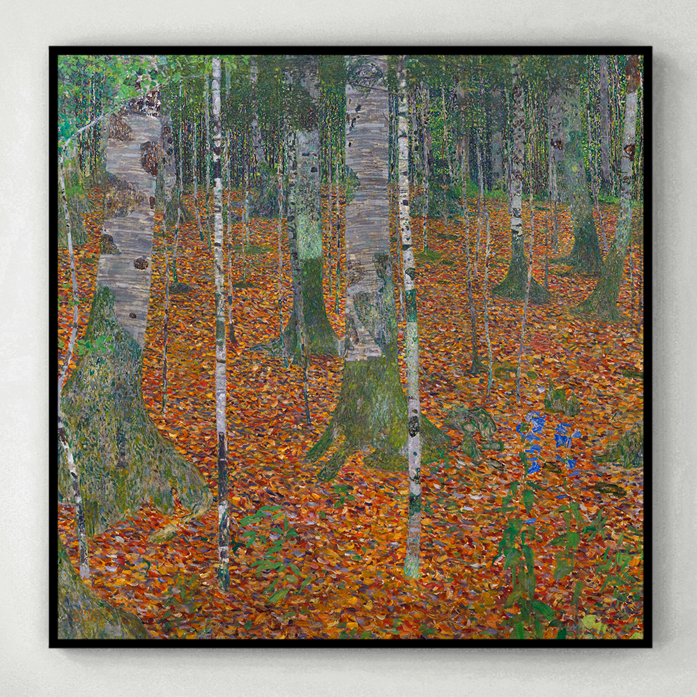 구스타프 클림트 인테리어 그림 액자 포스터 명화 Birch Forest 1903 - 상세 이미지 3