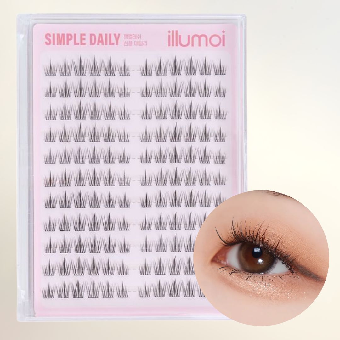 일루모이 노글루 속눈썹 간편 가닥 셀프 아이래쉬 탱컬래쉬 심플데일리 132pcs 이미지 3