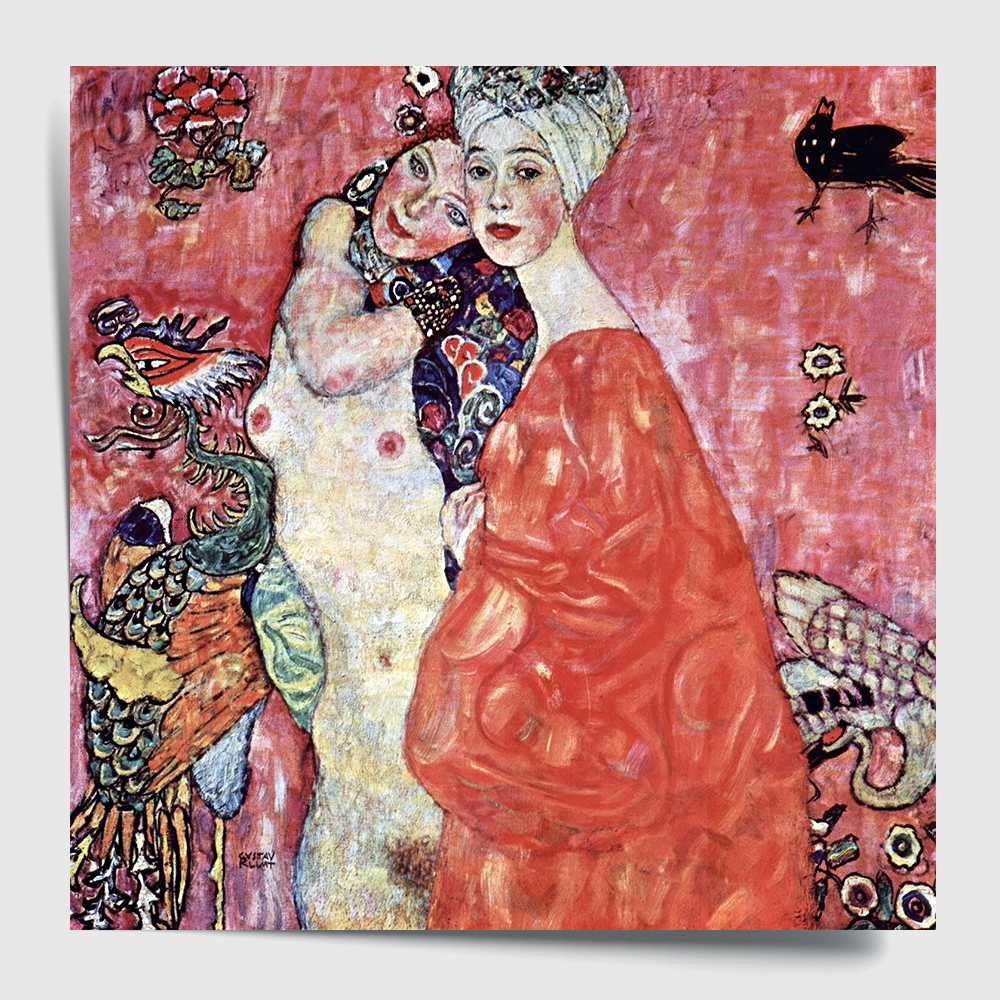 구스타프 클림트 인테리어 그림 액자 포스터 명화 The Girlfriends 1917 - 상세 이미지 2