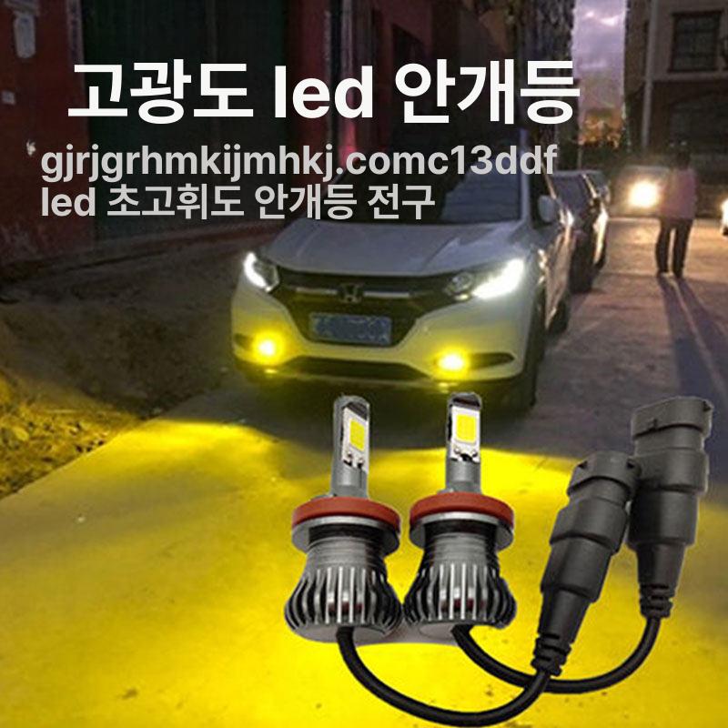 LED 전조등 전구 H11 H8 H16 고광도 안개등 화이트 안개등 h8 - 상세 이미지 2