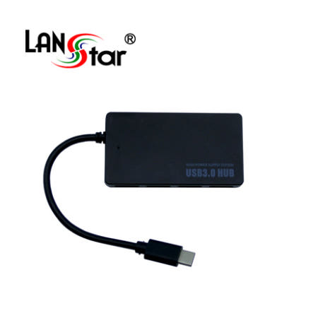 랜스타 LS-USB314B USB 3.1 허브 C/M- USB3.0 4Port Black