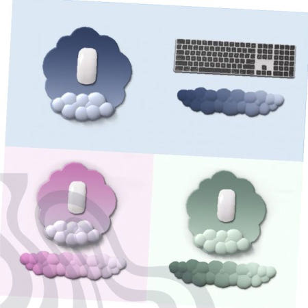 그라데이션 마우스패드 손목받침 키보드 손목보호 젤쿠션 사무용품 컴퓨터 데스크 액세서리