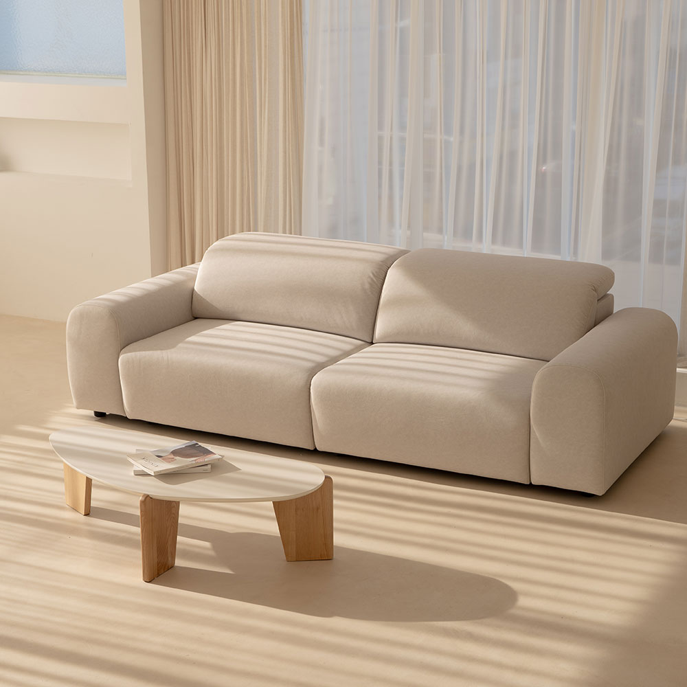 슬립 3.5인용 전동 리클라이너 이지클린 패브릭 슬라이드 모션 소파 2600