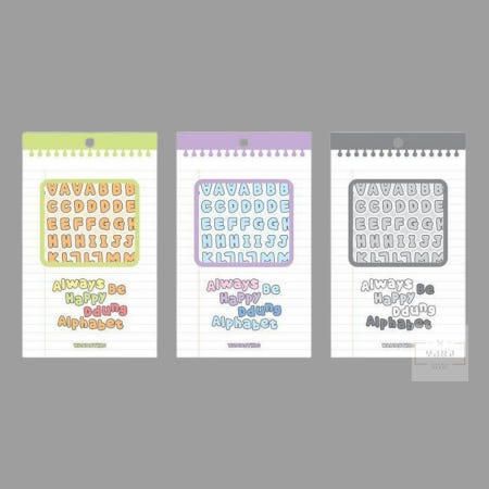 [보급창고OEM]5보급창고 뚱파벳 알파벳 스티커 8장 다꾸스티커 다꾸용품 다꾸템