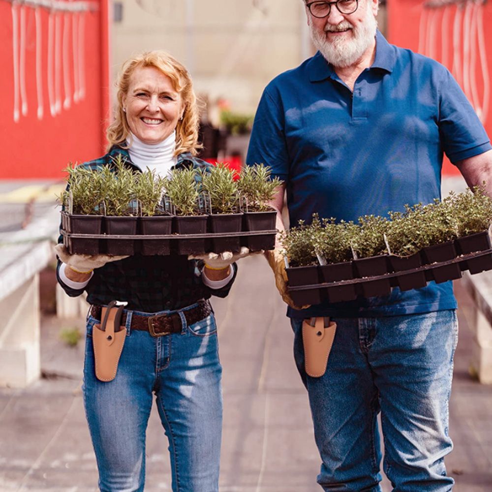 전지가위집 가죽 허리 공구 가위집 벨트 이미지 4