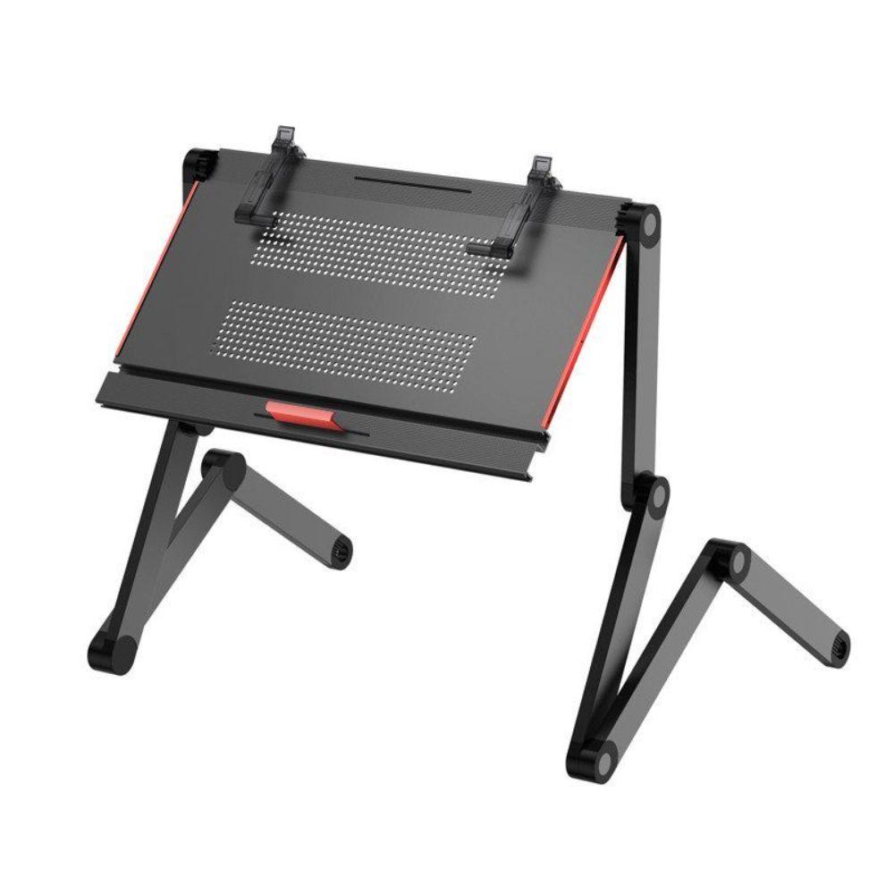 침대독서대 거치대 눕서대 노트북 책상 누워서 보는 독서대 블랙 (53cm 4다리) - 상품 이미지
