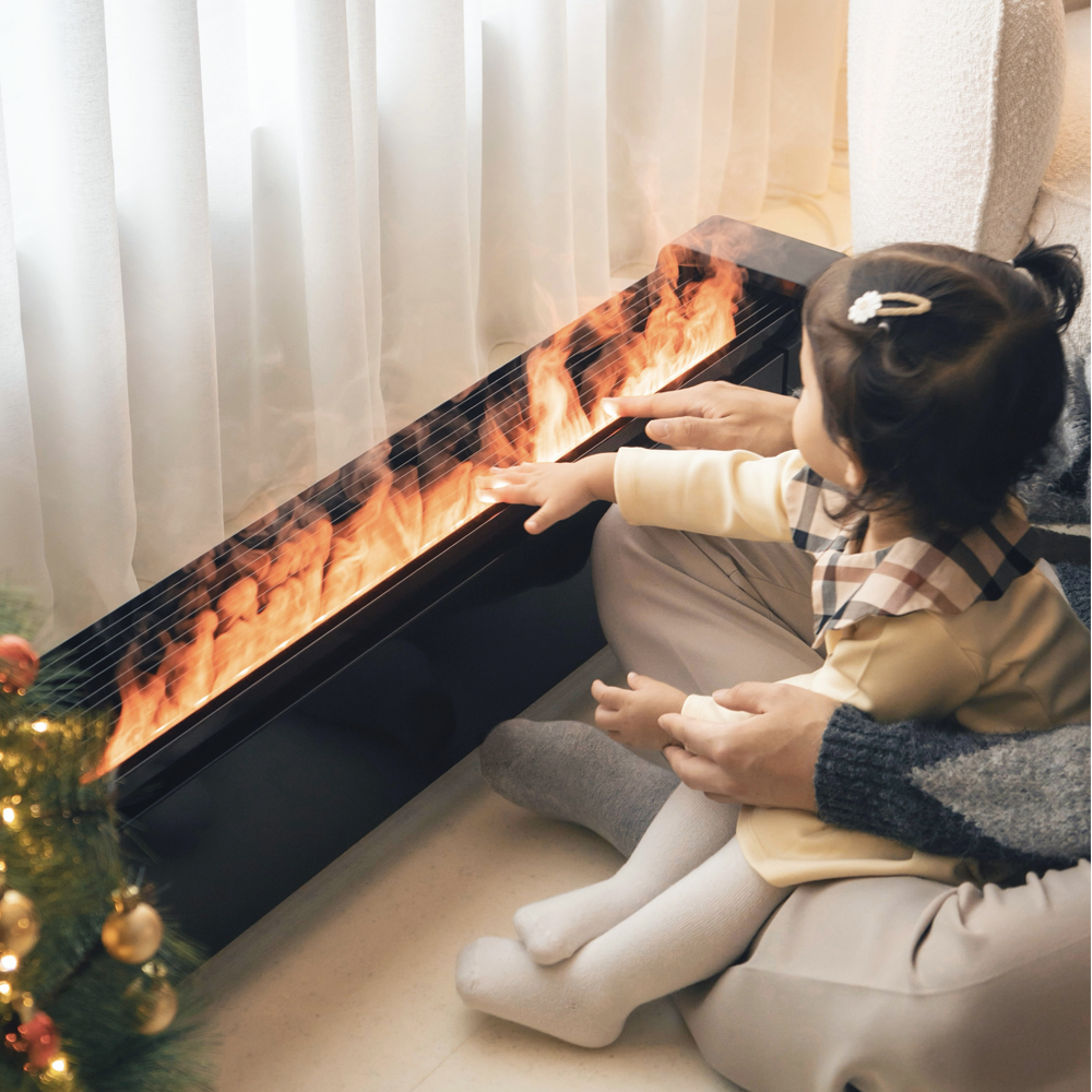 쿠오레 인테리어 불멍히터 가습기 사무실 대형 호텔 무소음 CH-LH20B