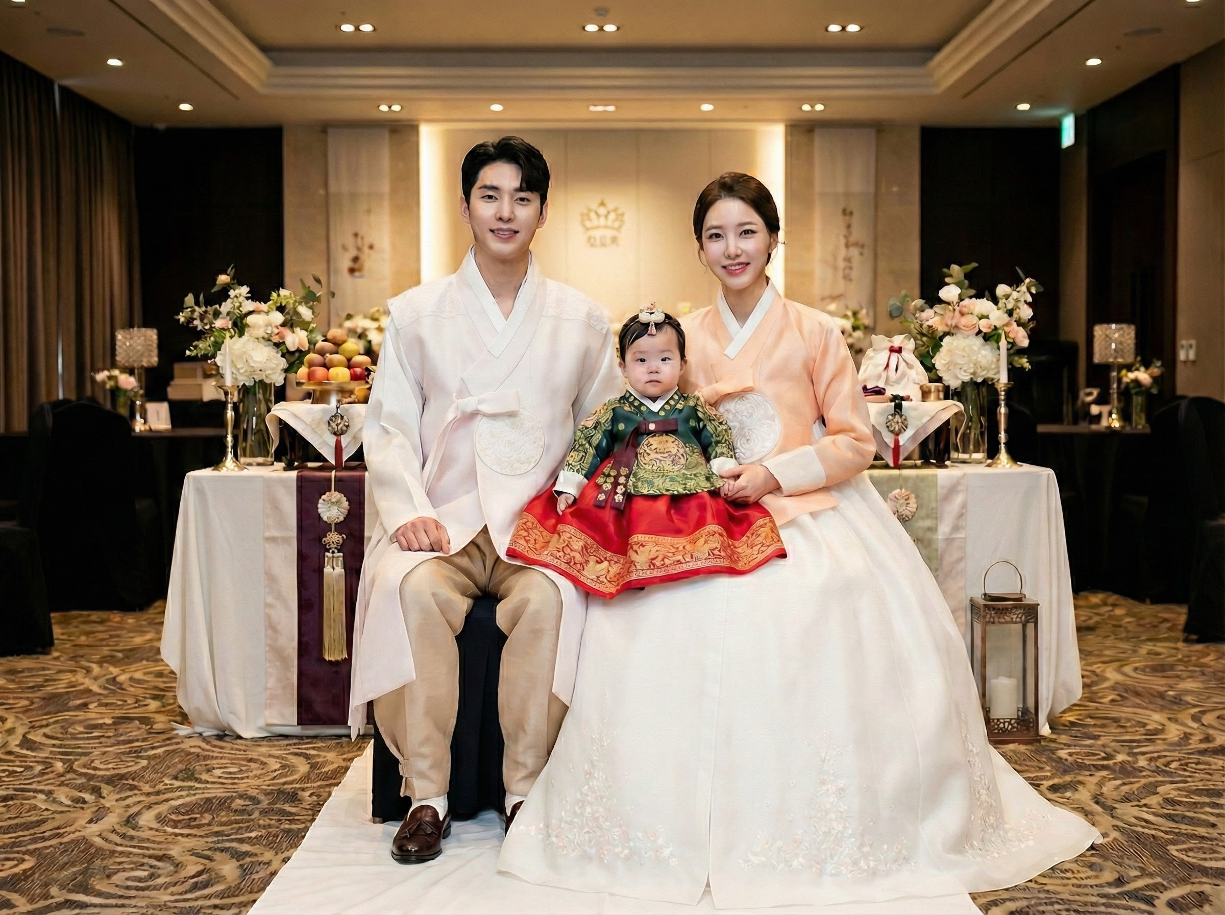 은가비한복 [허니봉봉] 신랑신부 한복대여 결혼식 커플 웨딩촬영 2부 드레스 피로연 돌잔치 - 상세 이미지 4