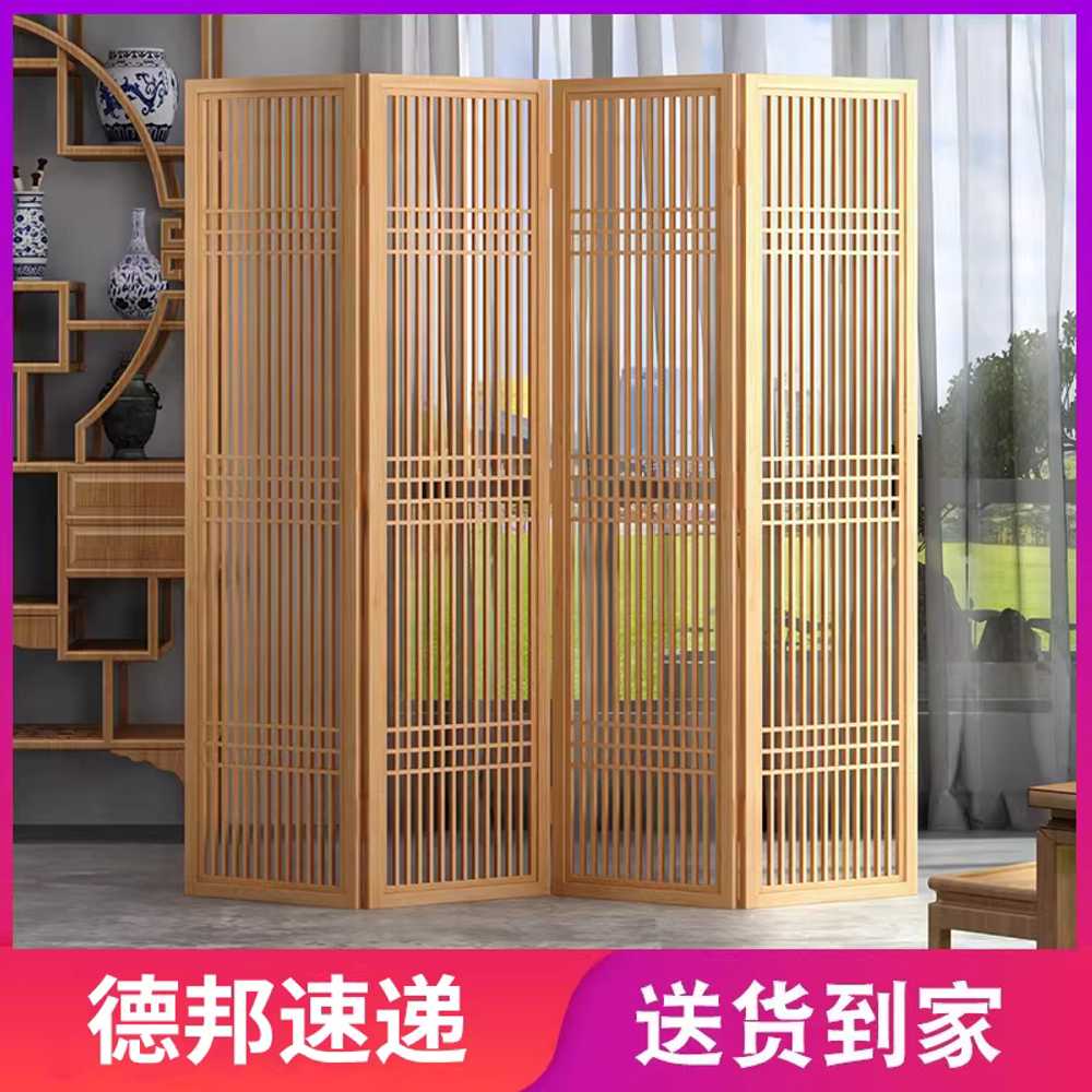 한옥 파티션 전통 가벽 창호 인테리어 실내 문살 찻집 180x45cm 2폭 짙은 갈색 - 상세 이미지 4