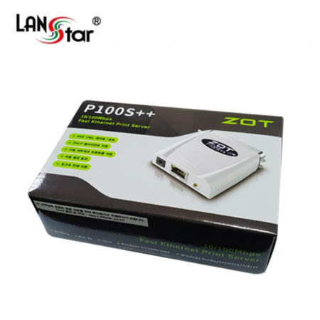 [라인업시스템]랜스타 ZOT-P100S++ 프린터서버 ZOT 패러럴 1포트