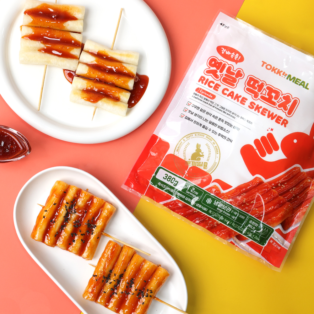 토끼분식 옛날 떡꼬치 [떡300g+소스80g] 4set - 상품 이미지