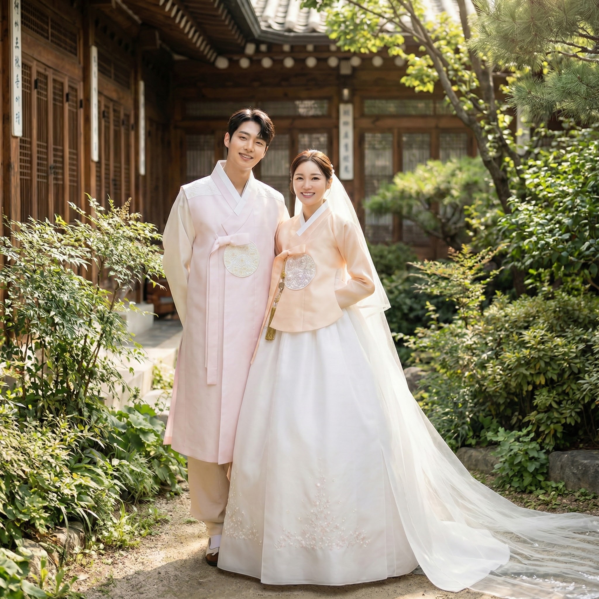 은가비한복 [허니봉봉] 신랑신부 한복대여 결혼식 커플 웨딩촬영 2부 드레스 피로연 돌잔치 - 상세 이미지 5