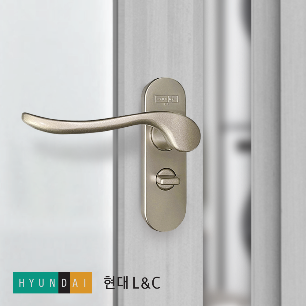 한화 현대 L&C 터닝도어 손잡이 (H-151) 다용도실 세탁실 주방 베란다 발코니 안닫힘 문고리 핸들 좌측, 우측 교체 제품 이미지