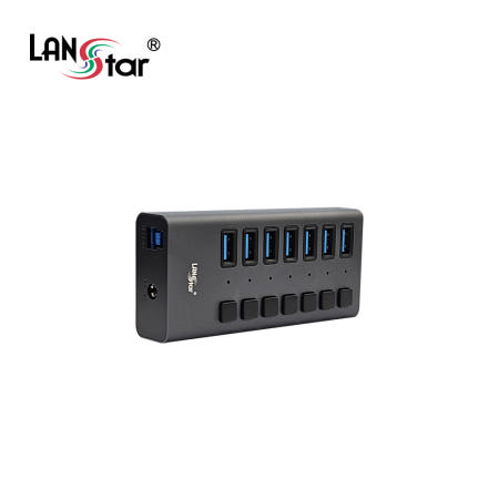 랜스타 LS-UH307 USB3.0 7포트 유전원 허브