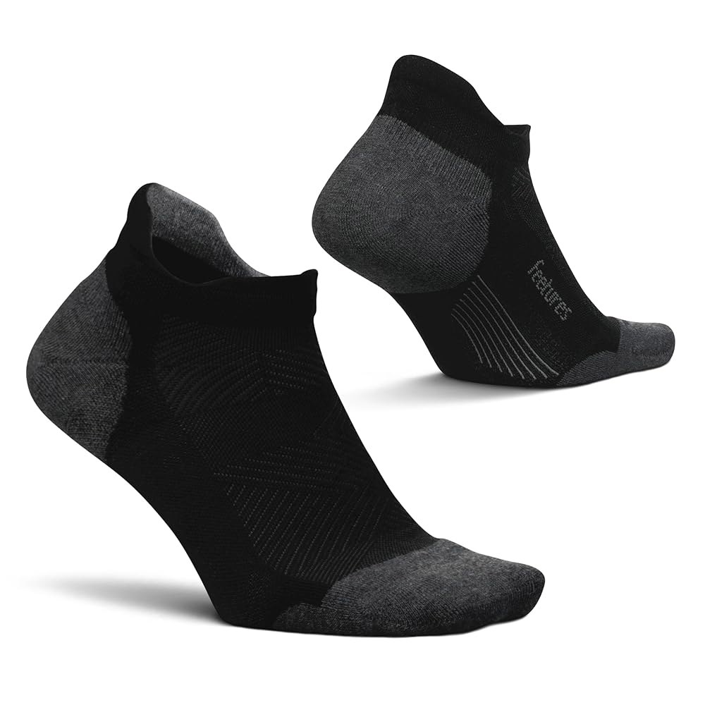 Feetures Elite Max Cushion 노쇼 양말 - 탭 스포츠 XL (1쌍 블랙 3쌍), 및 뉴 압박 발목 (1쌍), 목표 4 Gray X-Large - 상품 이미지