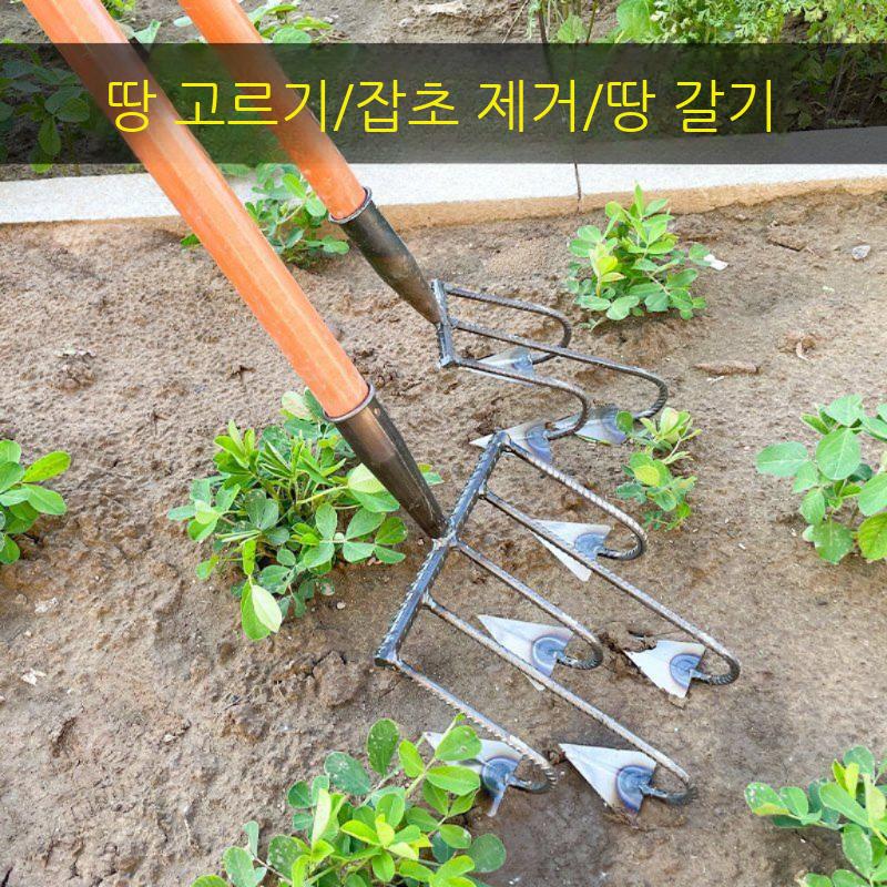 야채 농사 농기구 원예 잡초제거 호미 쟁기질 개간 심기 뿌리 김매기 낫 벌초 풀뽑기 괭이 - 상세 이미지 4