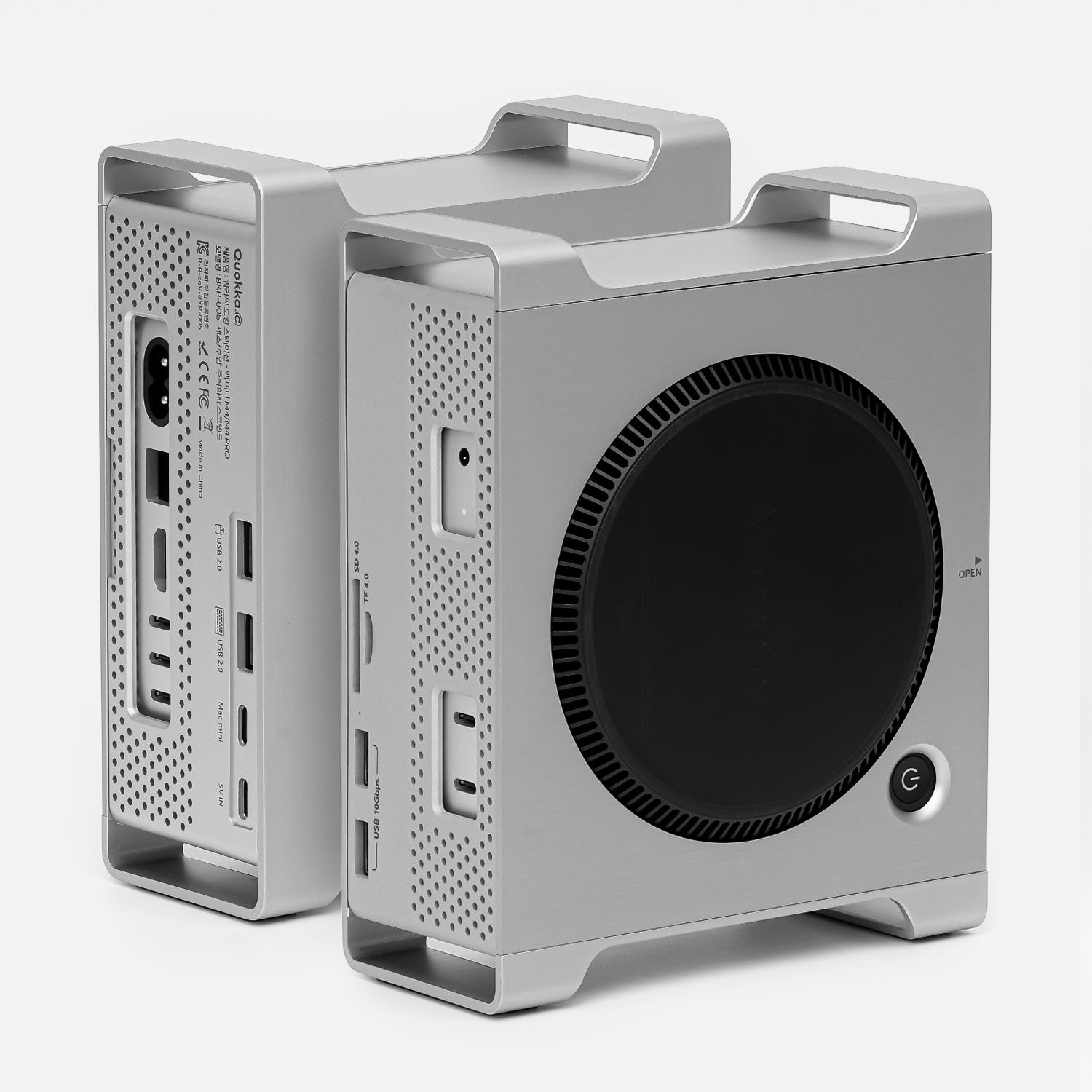 쿼카씨 맥미니 M4 도킹스테이션 멀티 USB허브 M.2 SSD 인클로저 - 상품 이미지