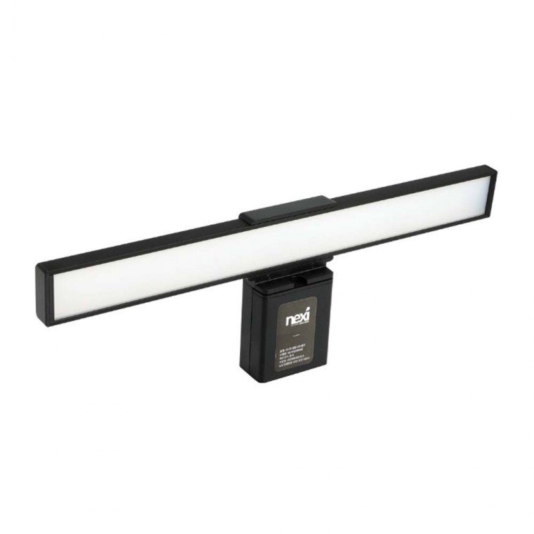USB 5핀 모니터 클립 LED램프 눈부심방지 시력보호 PC 노트북 전등 간편설치 자동밝기 or 3단계 빛조절 - 상품 이미지