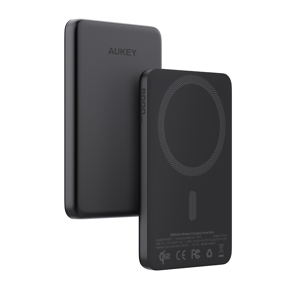 아오키 맥퓨전 M5000 5000mAh 20W Qi2 슬림형 무선 맥세이프 보조배터리/CCC 인증/C타입케이블 포함 - 상세 이미지 2