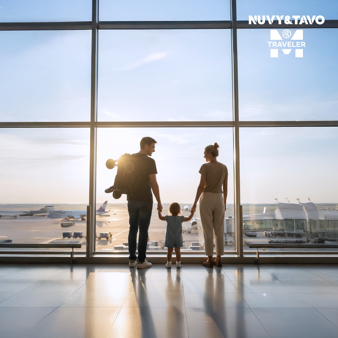 [누비앤타보] NUVY 트래블러M 여행용 트라이크 초경량 기내반입형 폴딩 레드