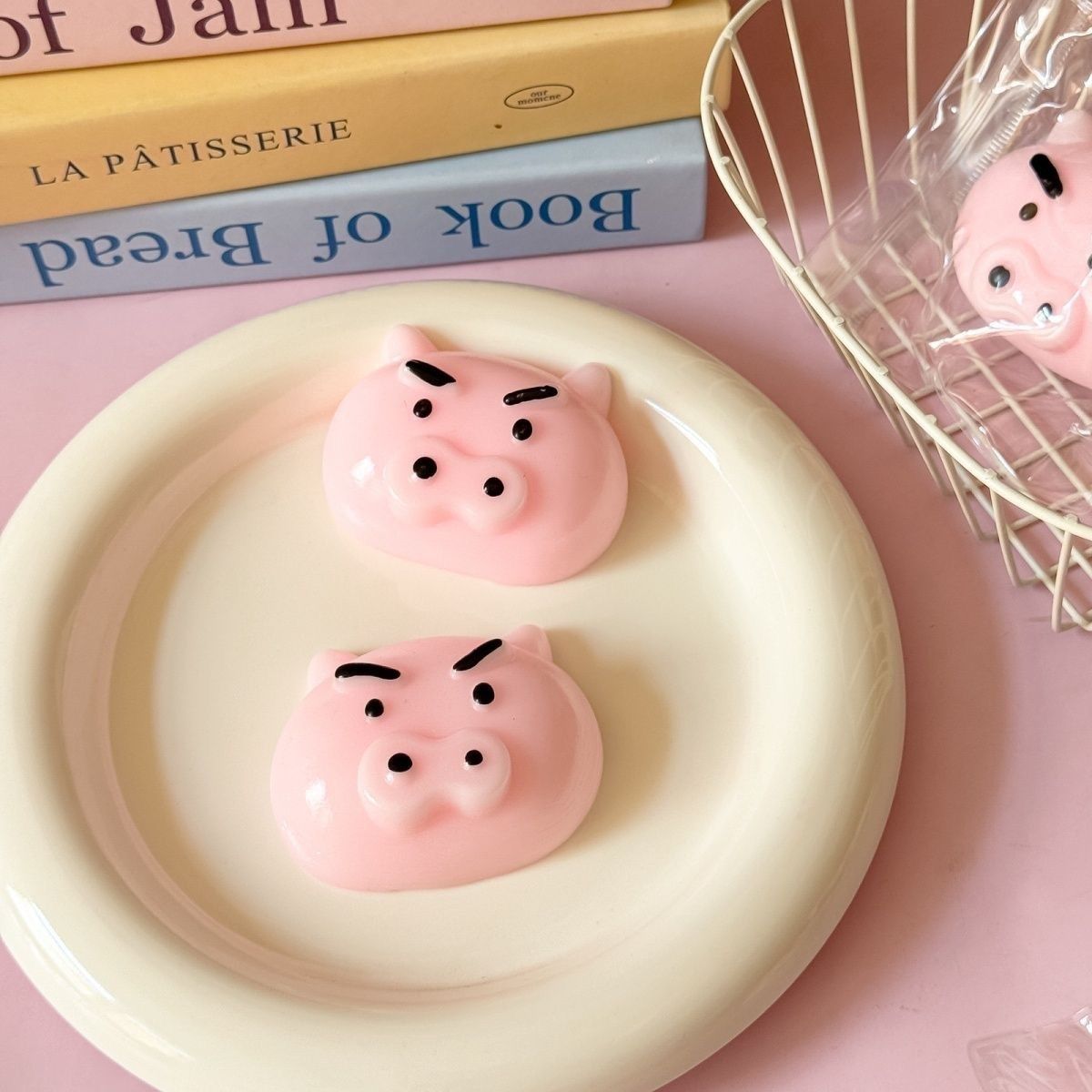 부리부리 돼지 말랑이 마시멜로우 검드롭 실링니도 타바 스퀴시 쓸데없는 우정 선물 슬라임 - 상세 이미지 2