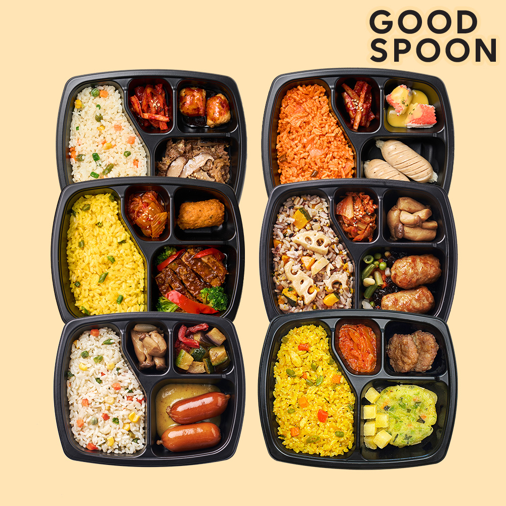 굿스푼 맛있는 밥/반찬 [시즌3] 6종 12팩 다이어트 단기 관리 식단 저당 단백질 도시락 배달