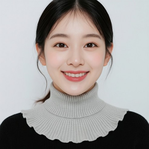 얼리포츠 여성용 니트 페이크 목폴라 4p - 상세 이미지 2