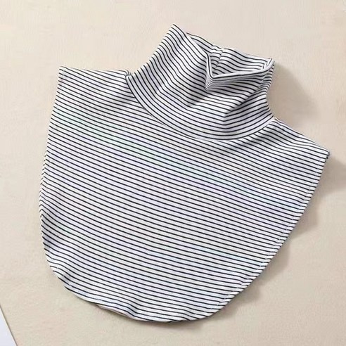 얼리포츠 여성용 스트라이프 면 페이크 목폴라 넥워머 2p 이미지 6