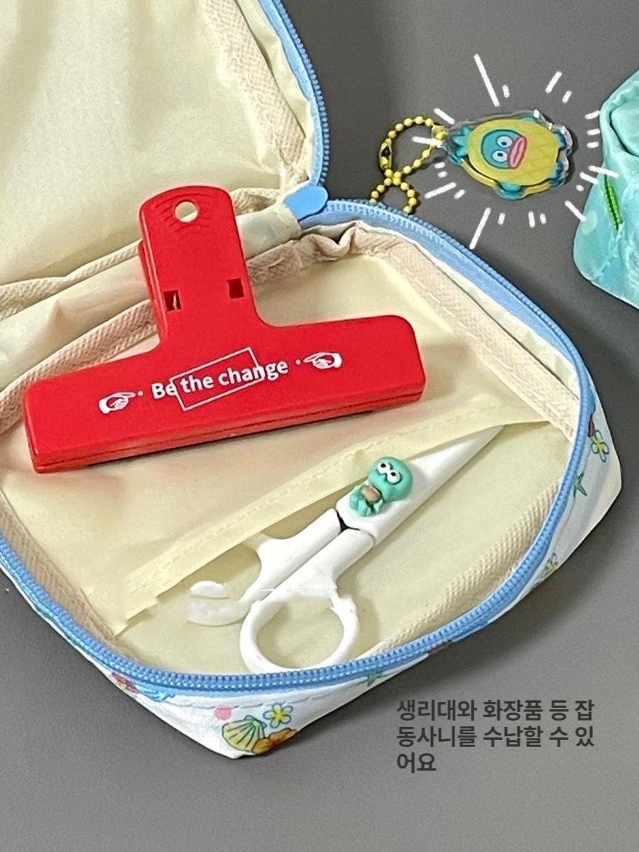 소형 파우치 일본식 생리대 보관 화장품 작은 소품 휴대용 가방 랜덤 소형 펜던트 - 상세 이미지 2