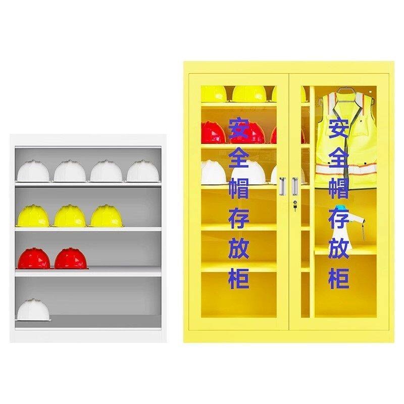 안전모 보관함 선반 보호구함 작업모 거치대 걸이대 헬멧 정리대 철제 작업장 노란색 강판 (9개 수납) - 상품 이미지