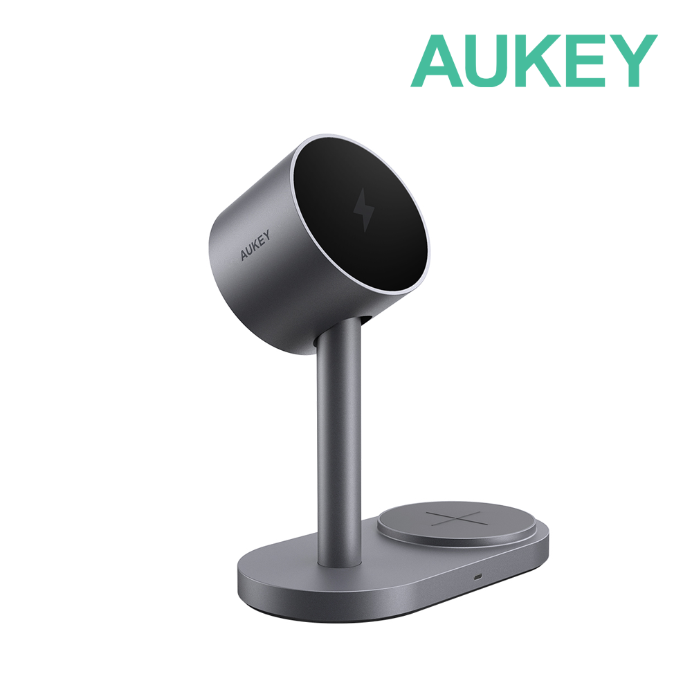 아오키 맥퓨전 2X 25W Qi2.2 2in1 맥세이프 듀얼 초고속 무선충전기 최대출력 50W