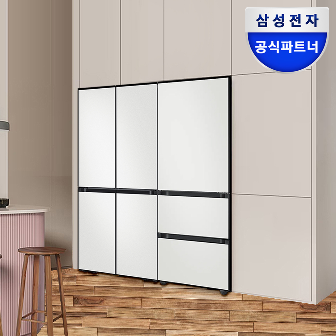 삼성 비스포크 Ai 냉장고 김치냉장고 키친핏 Max RM70F63R2A RQ33DB74D2AP 코타화이트 제품 이미지