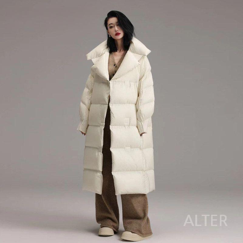 여성 덕다운 롱패딩 겨울 아우터 - 상세 이미지 2