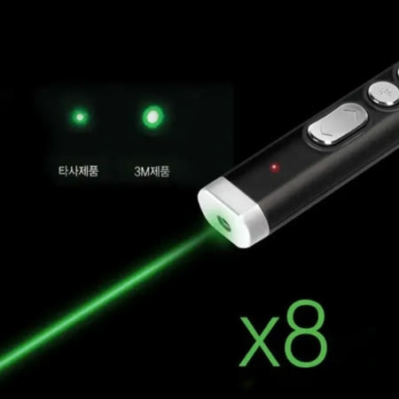 3M 그린 레이저포인트 녹색 레이저포인터 빔 PPT 리모컨 프리젠터