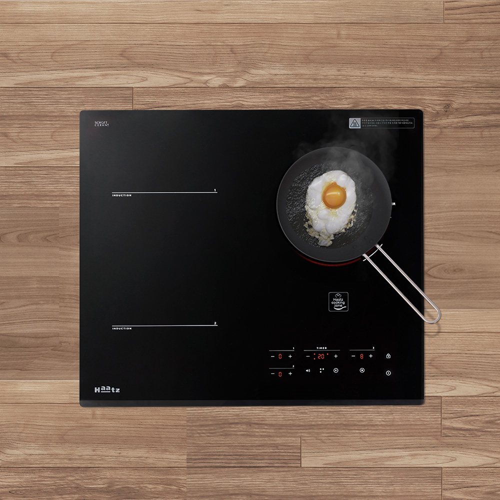 하츠 인덕션 3구 루인 IH-3603TTL 쿡탑 전기레인지 고출력 쿠킹존