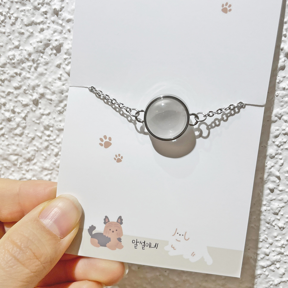 반려동물 강아지 고양이 털 팔찌 애견 수염 유치 보관 메모리얼 기념 추억 보관함 이미지 7