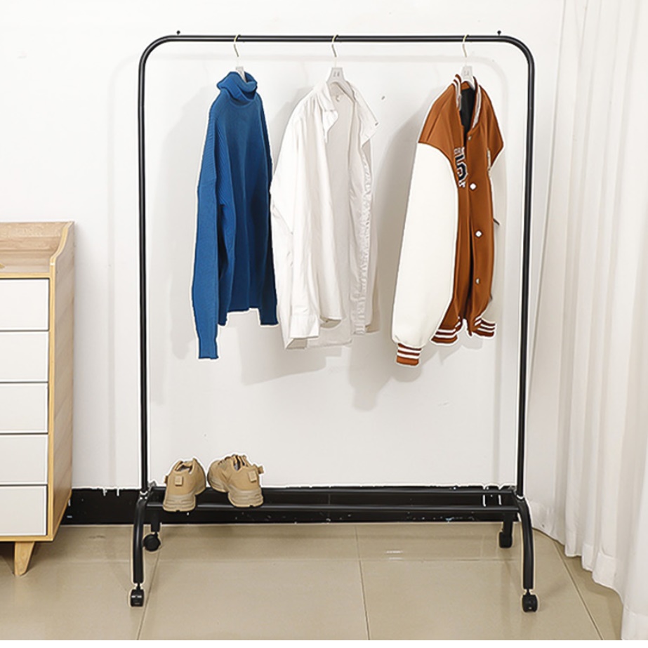 스탠드 행거 소형 행거 작은 자취방행거 세우는 옷걸이