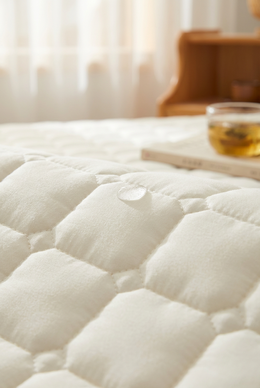 포니홈 침대 방수패드 슈퍼싱글 누빔 매트리스 고정밴드 밴딩 SS 110x200