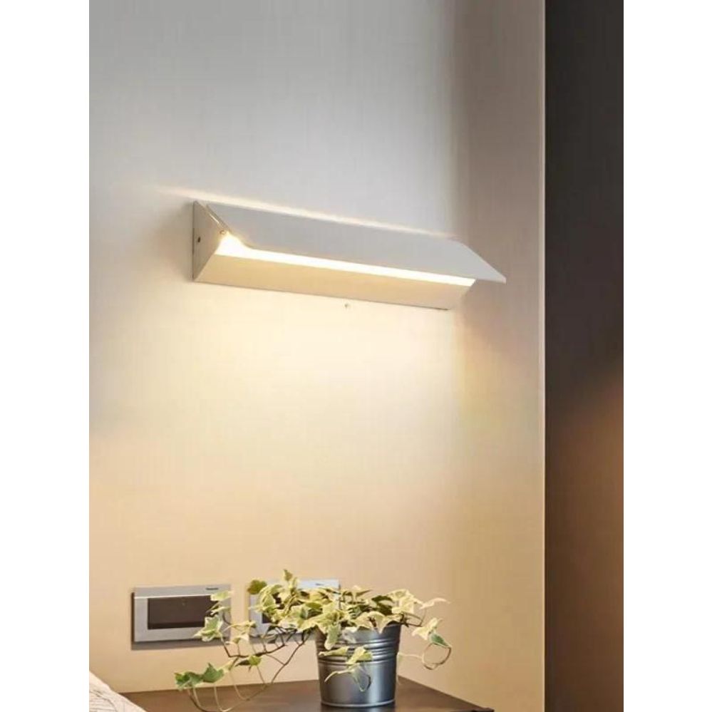 벽부등 미니멀 벽조명 벽등 복도 램프 LED 호텔 북유럽 블랙 16cm 6W 웜라이트 - 상품 이미지
