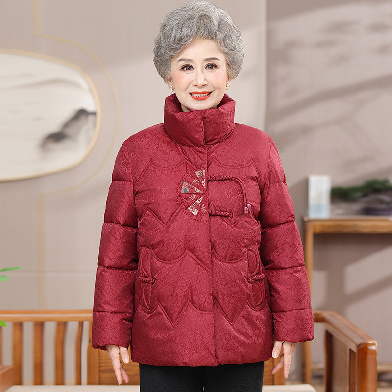 할머니패딩 기모 중년여성 점퍼 70대 80대 파카 패딩 - 상세 이미지 5