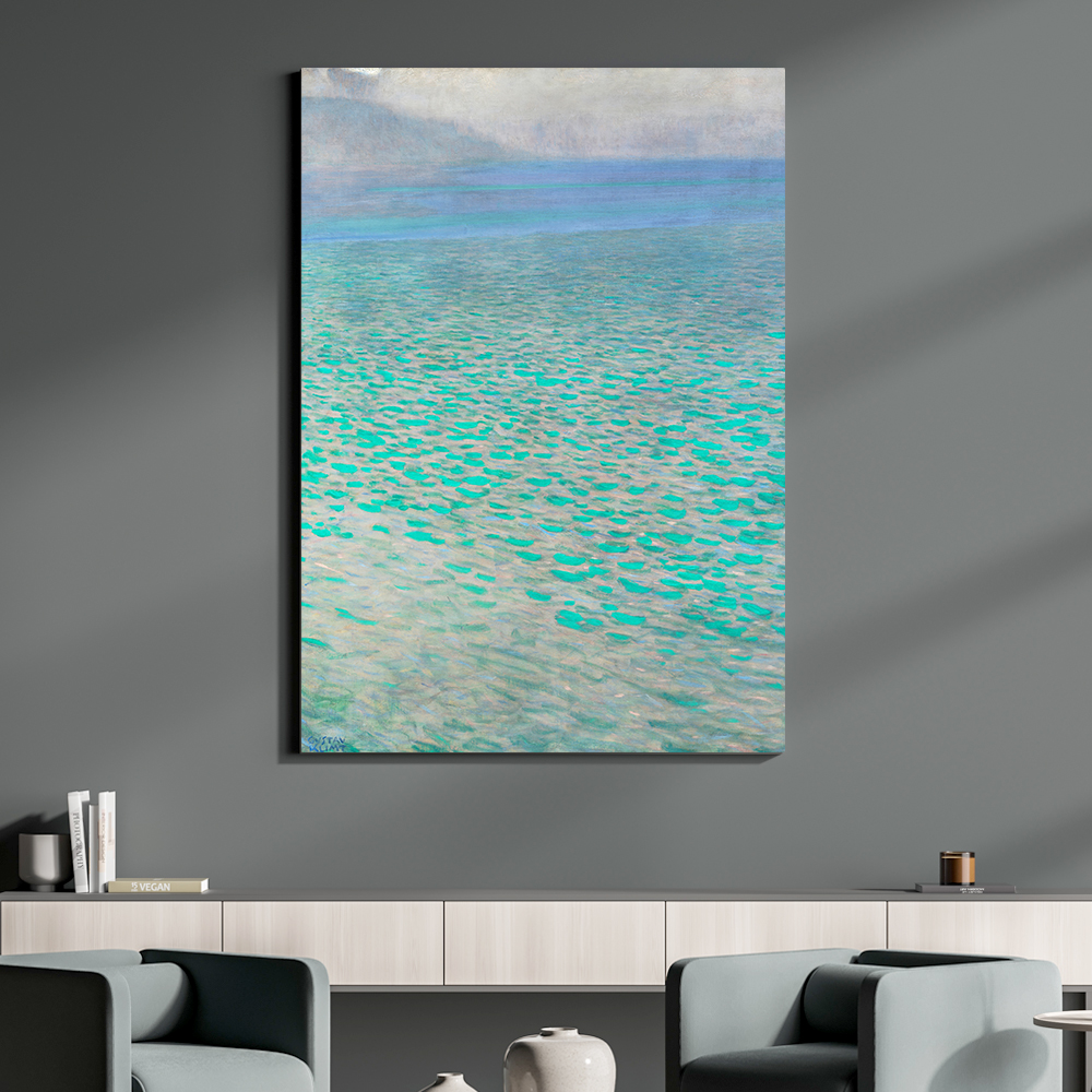 구스타프 클림트 인테리어 그림 액자 포스터 명화 Attersee 1900 - 상품 이미지