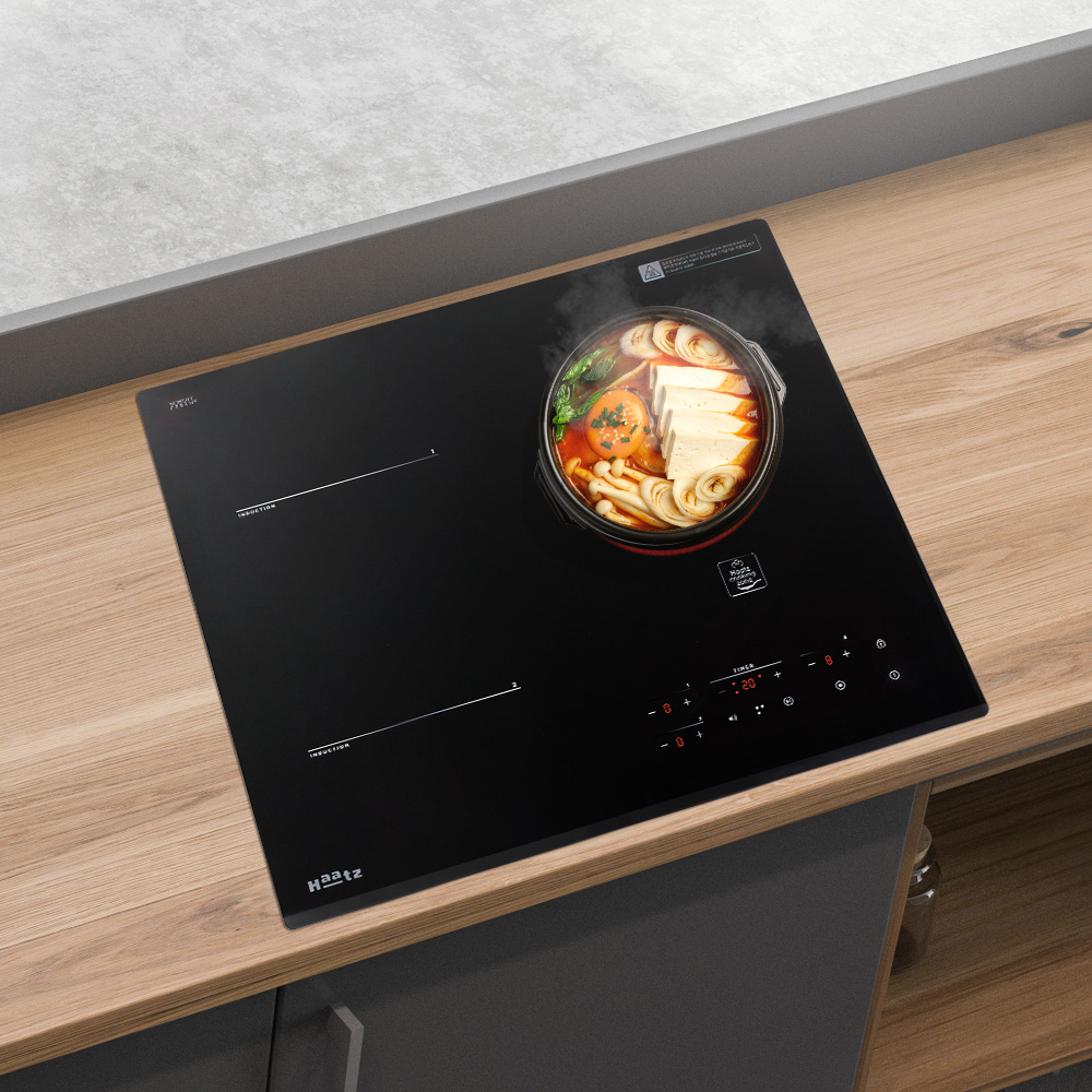 하츠 인덕션 3구 루인 IH-3603TTL 쿡탑 전기레인지 고출력 쿠킹존