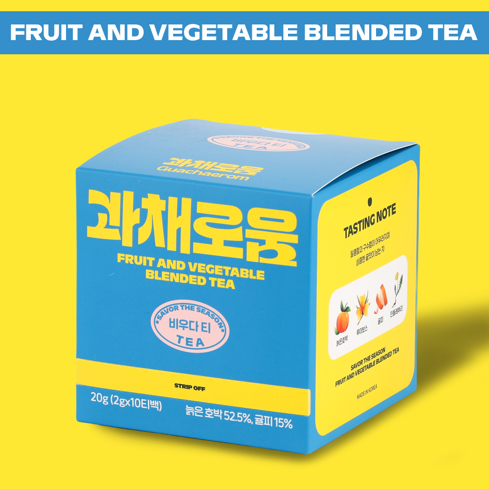 과채로움 물대신 붓기 빼는 늙은호박 무카페인 비우다 티 20g, 10개입, 1개 - 상품 이미지