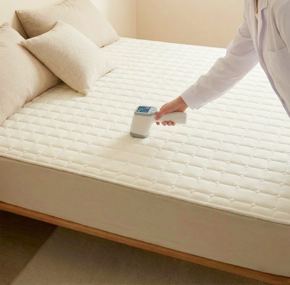 포니홈 침대 방수패드 슈퍼싱글 누빔 매트리스 고정밴드 밴딩 SS 110x200