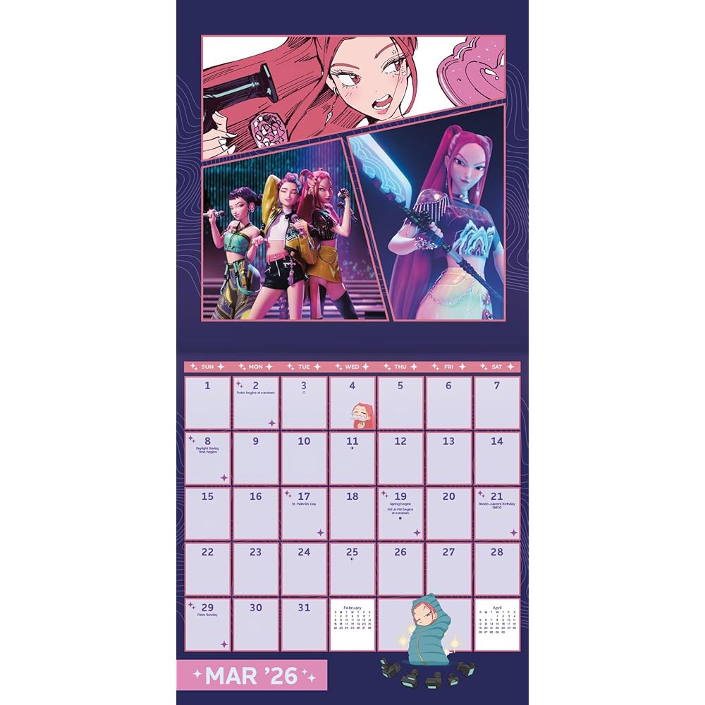 2026 Kpop Demon Hunters Wall [calendar] Calendar - 상세 이미지 3