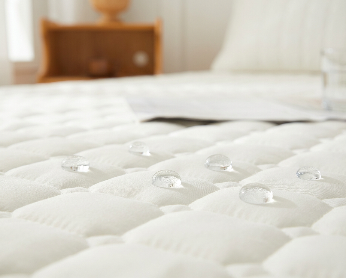 포니홈 침대 방수패드 슈퍼싱글 누빔 매트리스 고정밴드 밴딩 SS 110x200