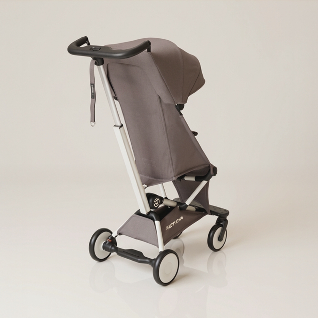 [누비앤타보] NUVY 트래블러M 여행용 트라이크 초경량 기내반입형 폴딩 브라운