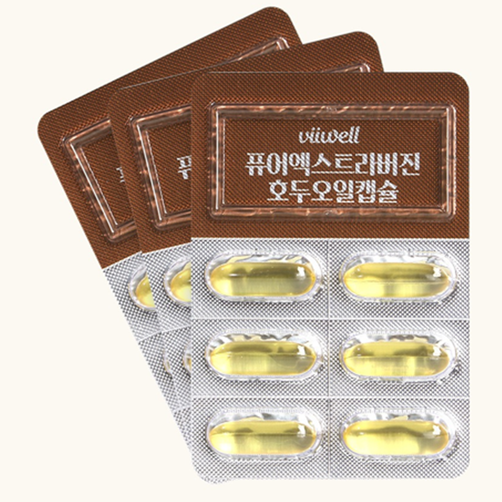 비웰 독일 엑스트라버진 월넛 호두 오일 캡슐 알파 리놀렌산 브레인 푸드 30캡슐, 1개 이미지 6